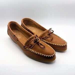G.H. Bass Leather Loafers Size 9.5 Narrow - Tan Brown Moccasins NWOB